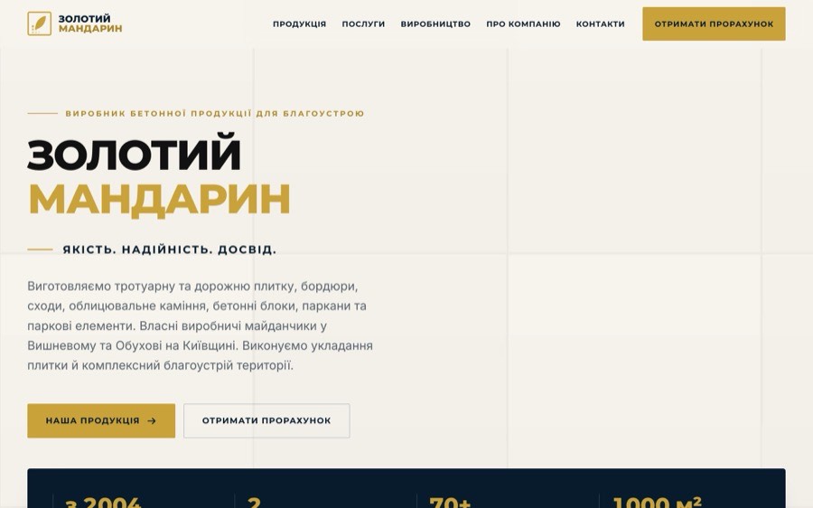Сайт Золотий Мандарин